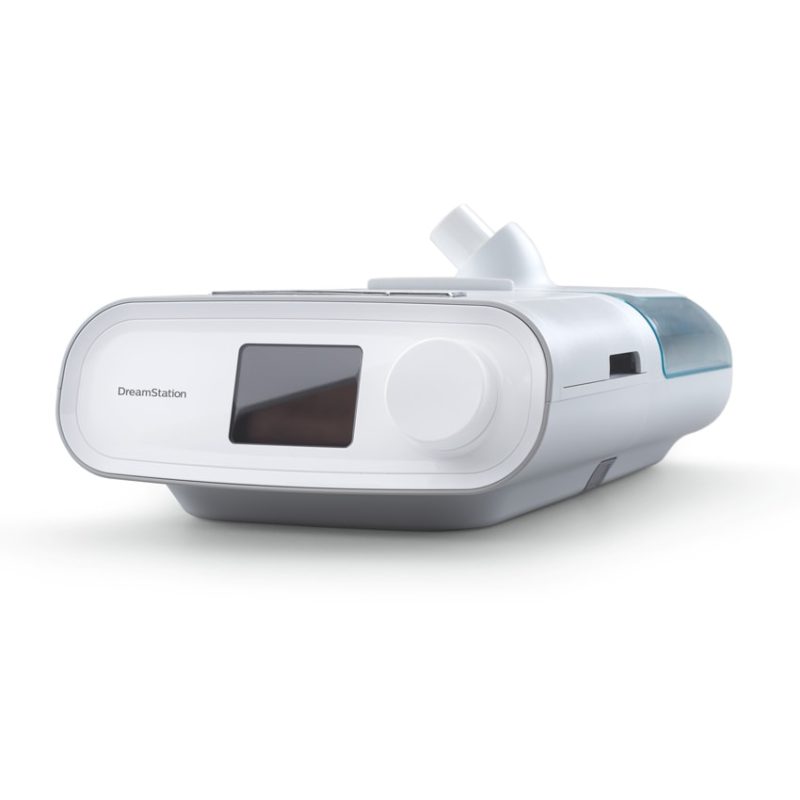 Philips Respironics Dreamstation bipap auto sleep apnea machine with humidifer side